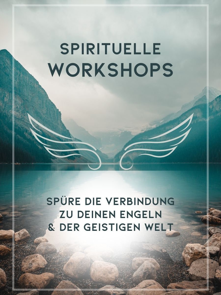 Flyer Design -Stein Landsch. (900 x 1200 px) Workshop mit Engeln